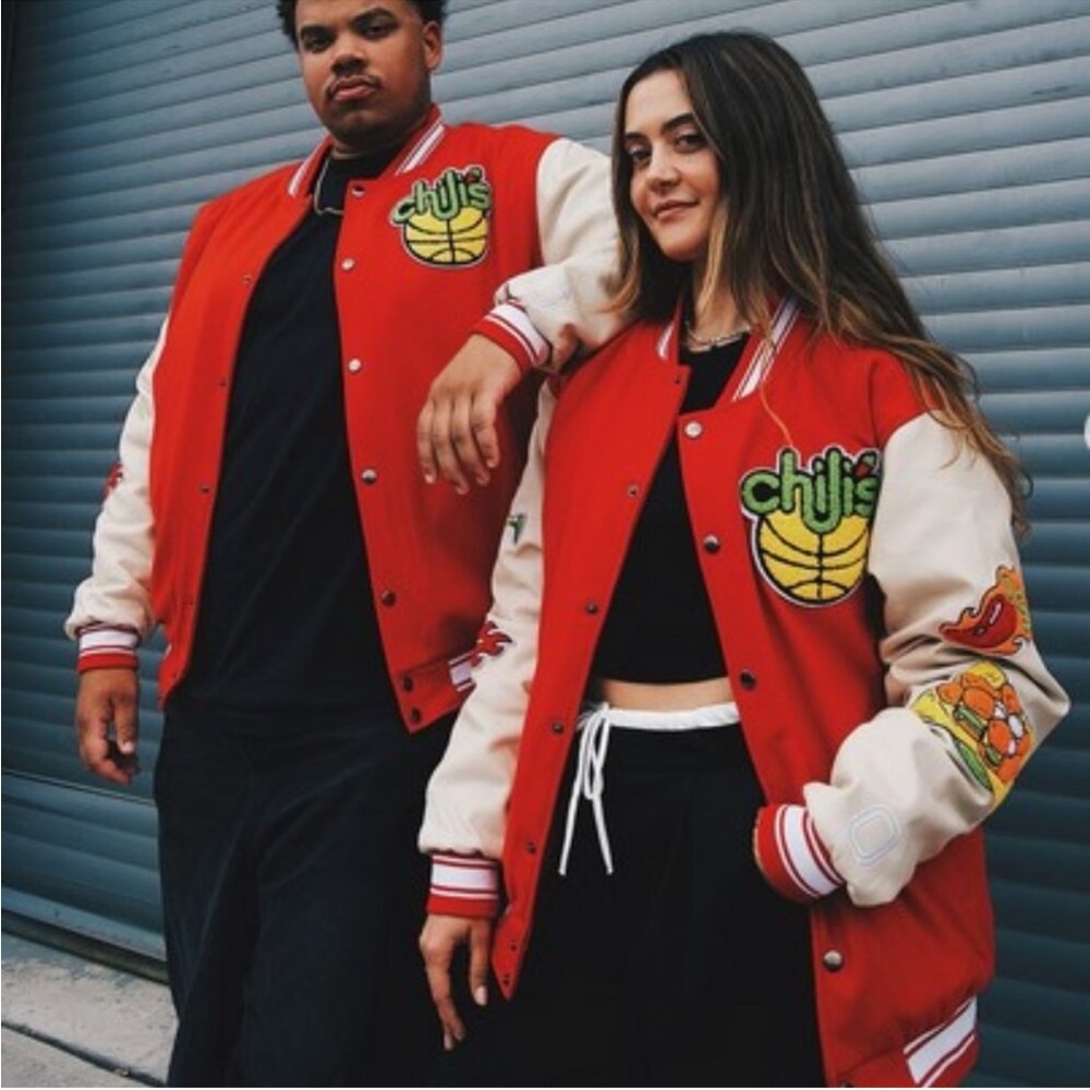 🔥 Overtime x Chili’s Varsity Jacket (Limited Edition) NWT Large